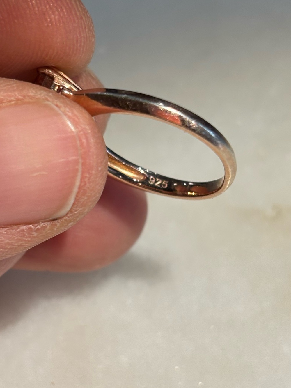 Vintage Ametrine & Multi Gemstone Ring Vermeil Rose Gold Over Sterling Silver - Picture 7 of 11